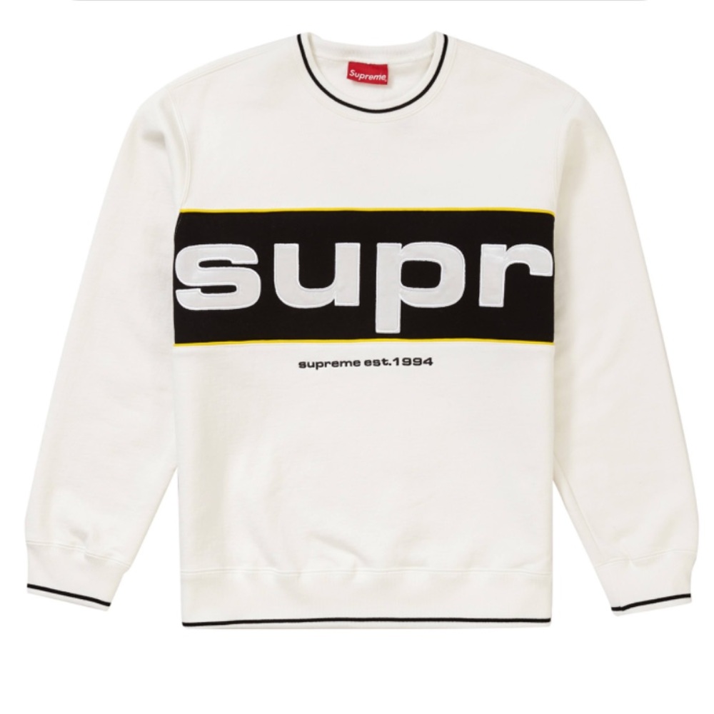 Supreme Piping Crewneck FW19